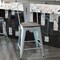 Flash Furniture Green-Blue Metal Stool with Gray Poly Seat ET-3534-24-DB-PL1G-GG - alternate 7